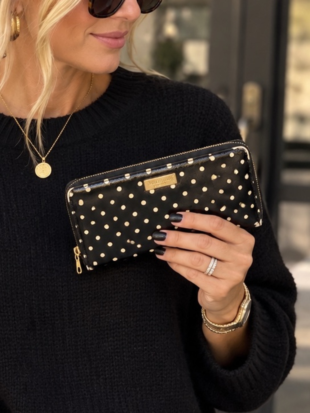 kate spade Polka Dot Zip wallet